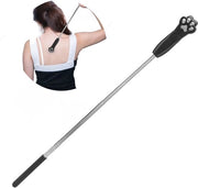 Apparecchio di massaggio estensibile in acciaio inossidabile con silicone - 62,5 cm - telescopico - siliconizzato