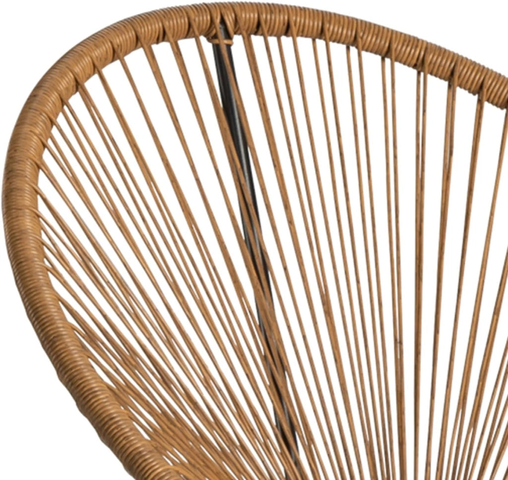 Set di mobili da Giardino Izmir - Tavolo e 2 poltrone con Corda Effetto Rattan
