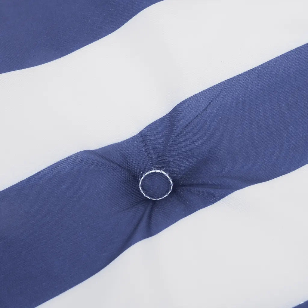 vidaXL Cuscini Sedia a Sdraio 2pz Strisce Bianche e Blu Tessuto Oxford