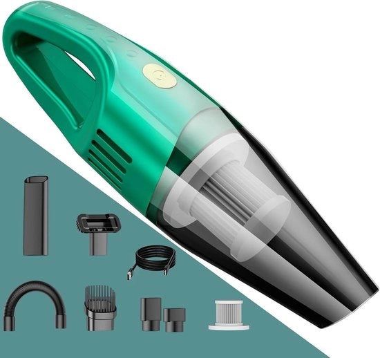 Pulitore a batteria ad alta potenza - 120 W, aspirapolvere per divani, materassi e finestre