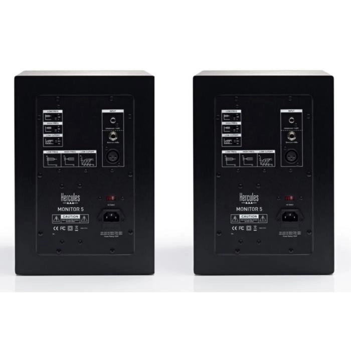 Monitor altoparlante HERCULES 5-2 volte 80 Watt RMS - 160 Watt Potenza di picco - Bi Amplificazione LF 50 Watt e HF 30 Watt