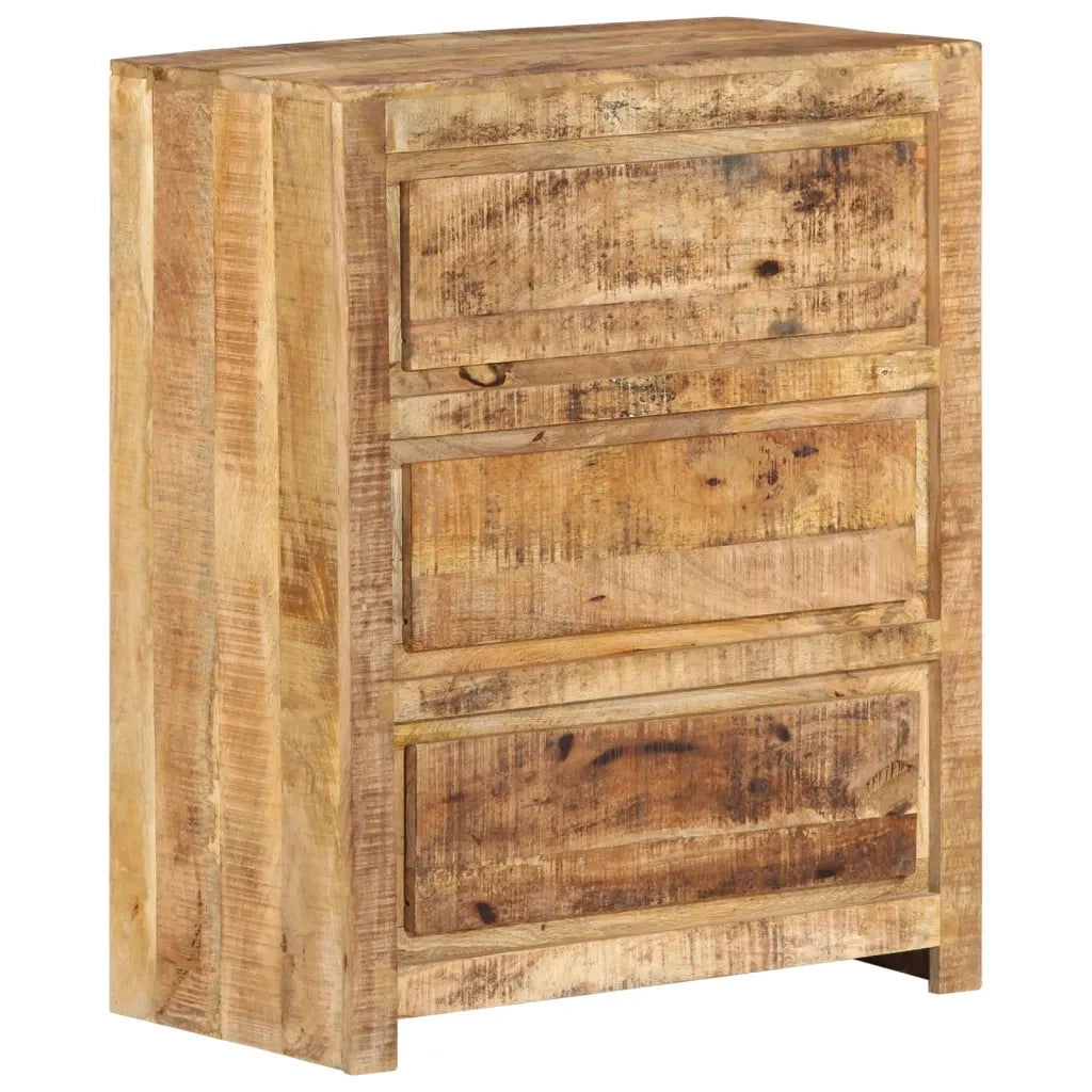 Cassettiera 60x33x75 cm in Legno Massello di Mango 338436