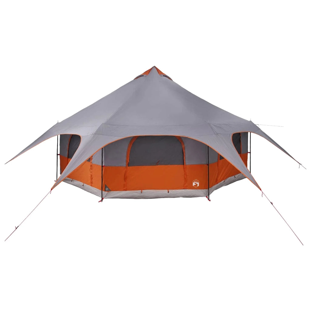 Tenda Familiare Grigio e arancione 10 persone 42017393