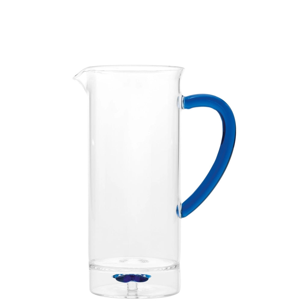Zafferano Caraffa Teca Mare Collezione Stella Marina in vetro borosilicato fatto a mano con decoro interno tridimensionale ideale per tavola