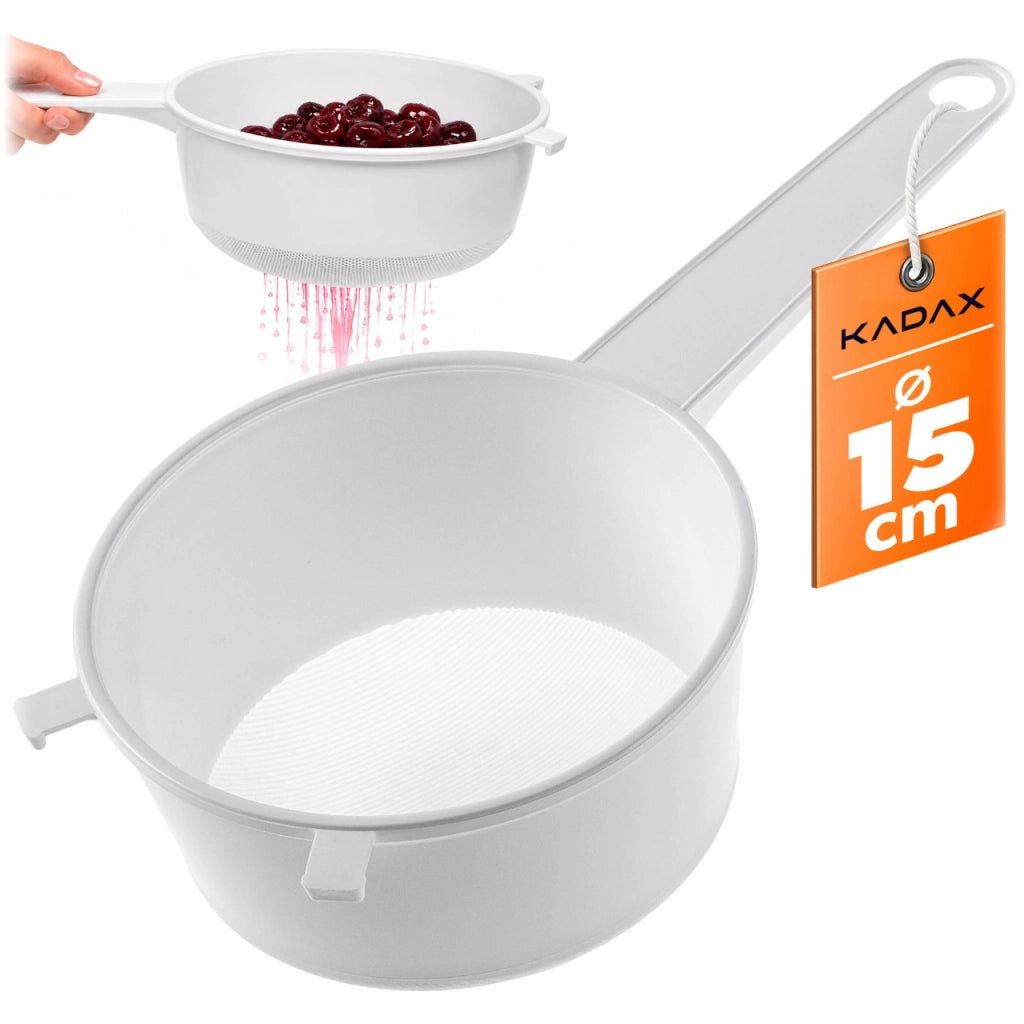 Colino a maglie fitte KADAX per farina, latte, zucchero a velo, da cucina, in plastica, 15 cm (150 mm)
