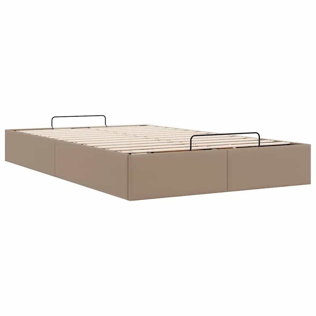 Struttura Letto Pouf senza Materasso 120x200 cm Similpelle 3310798
