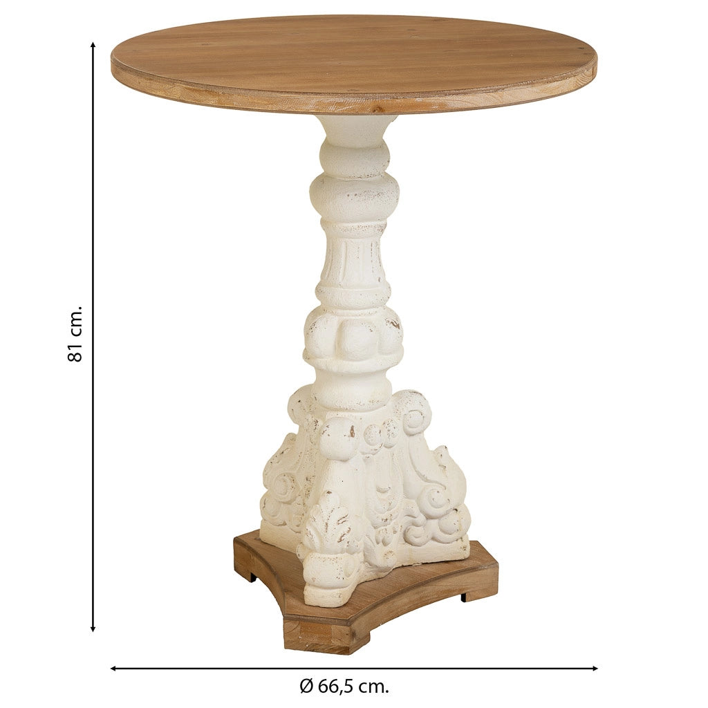 Tavolino in legno marrone 66,5x66,5x81h