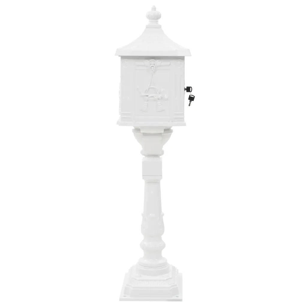 Cassetta della Posta in Alluminio Inossidabile Vintage Bianca CFW7023595