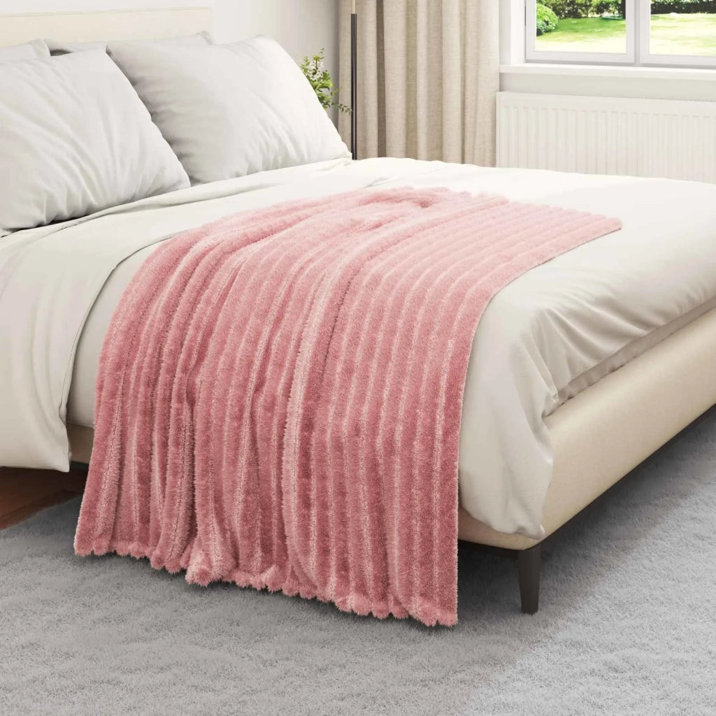 Coperte da Pile 6 pz Rosa 150 x 130 cm Panno