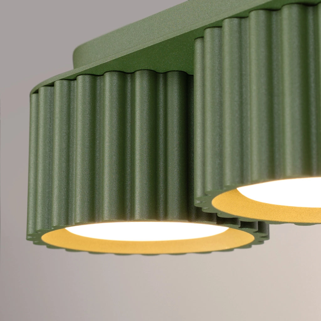 Plafoniera AURA 3 verde oliva Gx53