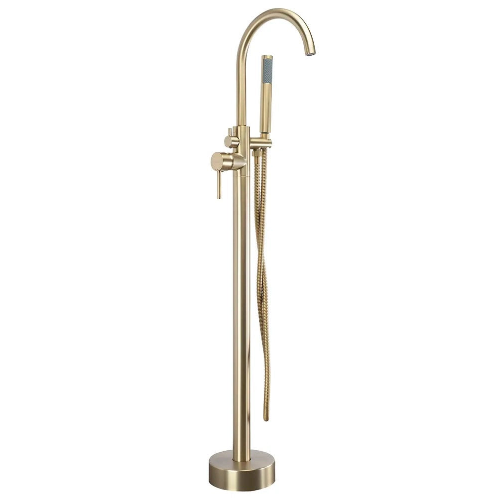 Rubinetto Indipendente Rea Lungo Brush Gold