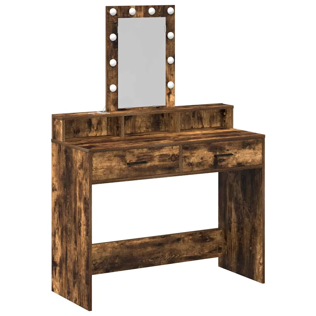 Tavolo da Trucco Marrone 100 x 41 x 140 cm Legno multistrato 865176