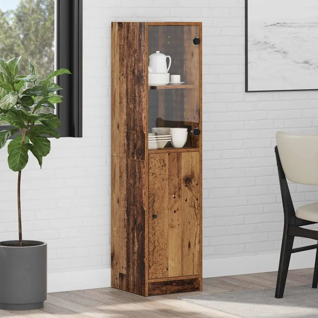 Credenza-Buffet-Armadio da cucina Legno vecchio 35 x 37 x 142 cm Legno multistrato 234471