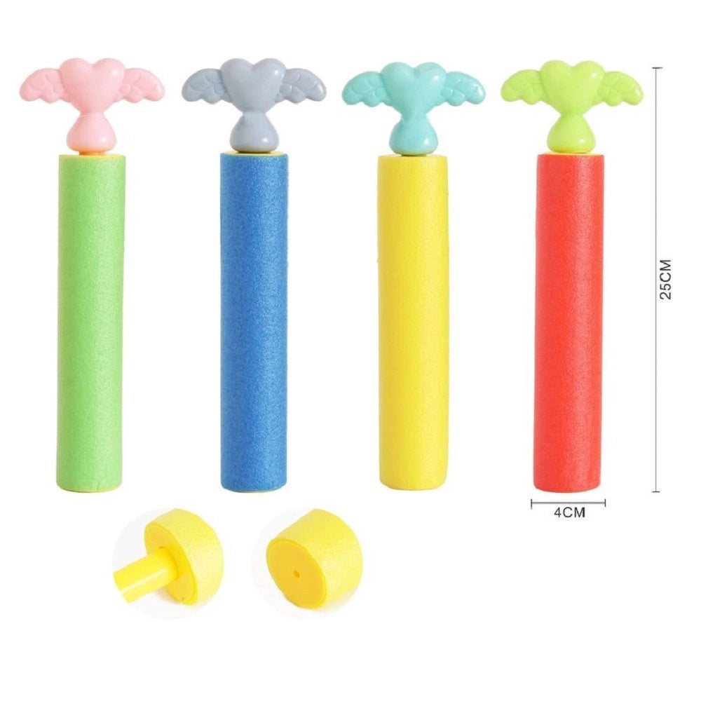 Trade Shop - Pistola Ad Acqua Tubo 25x4cm Manico Bambini Schiuma Gioco Giardino Estate 605457 -