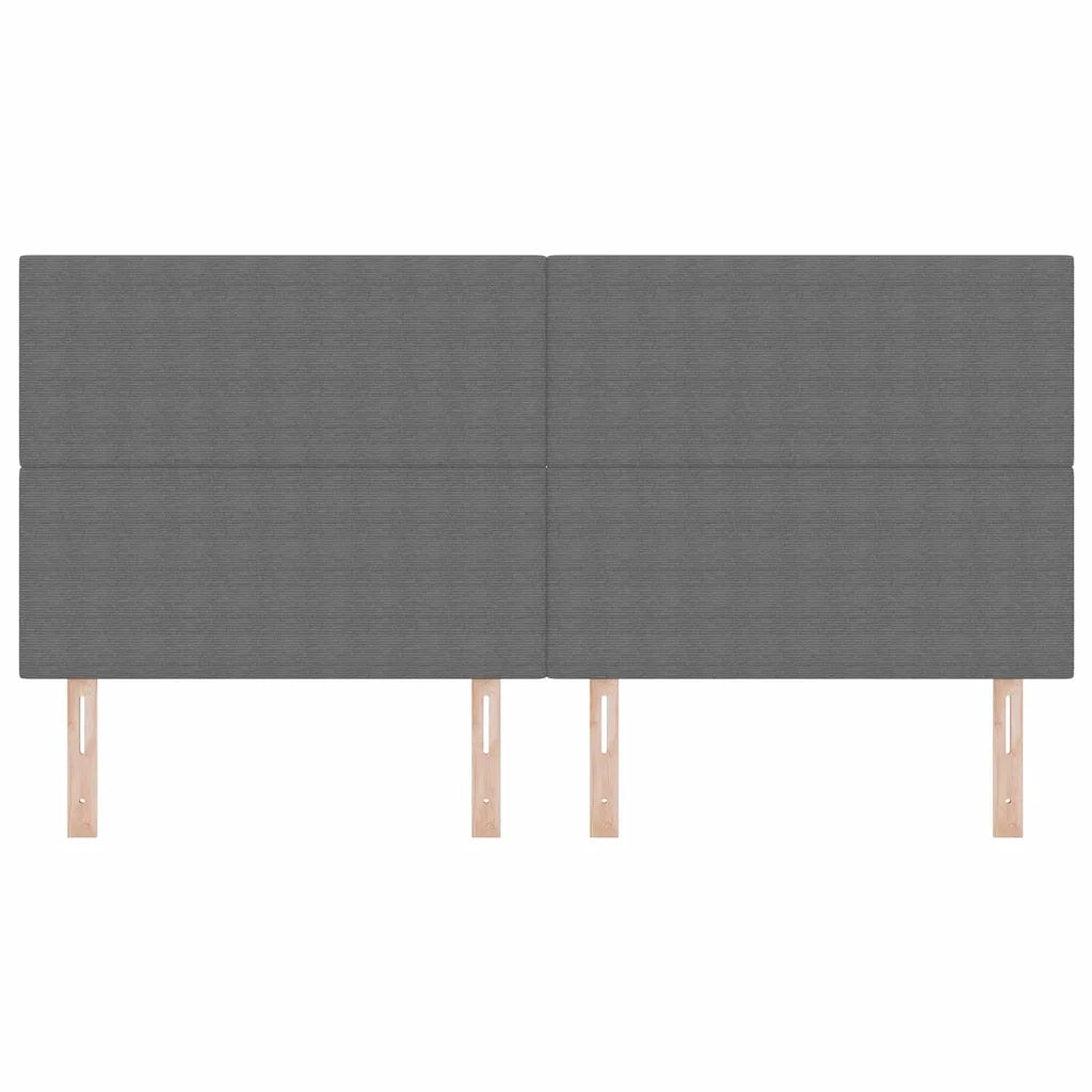 Testiera | Testata LED con Testiera | Testata Grigio chiaro 200 cm Tessuto in Cords