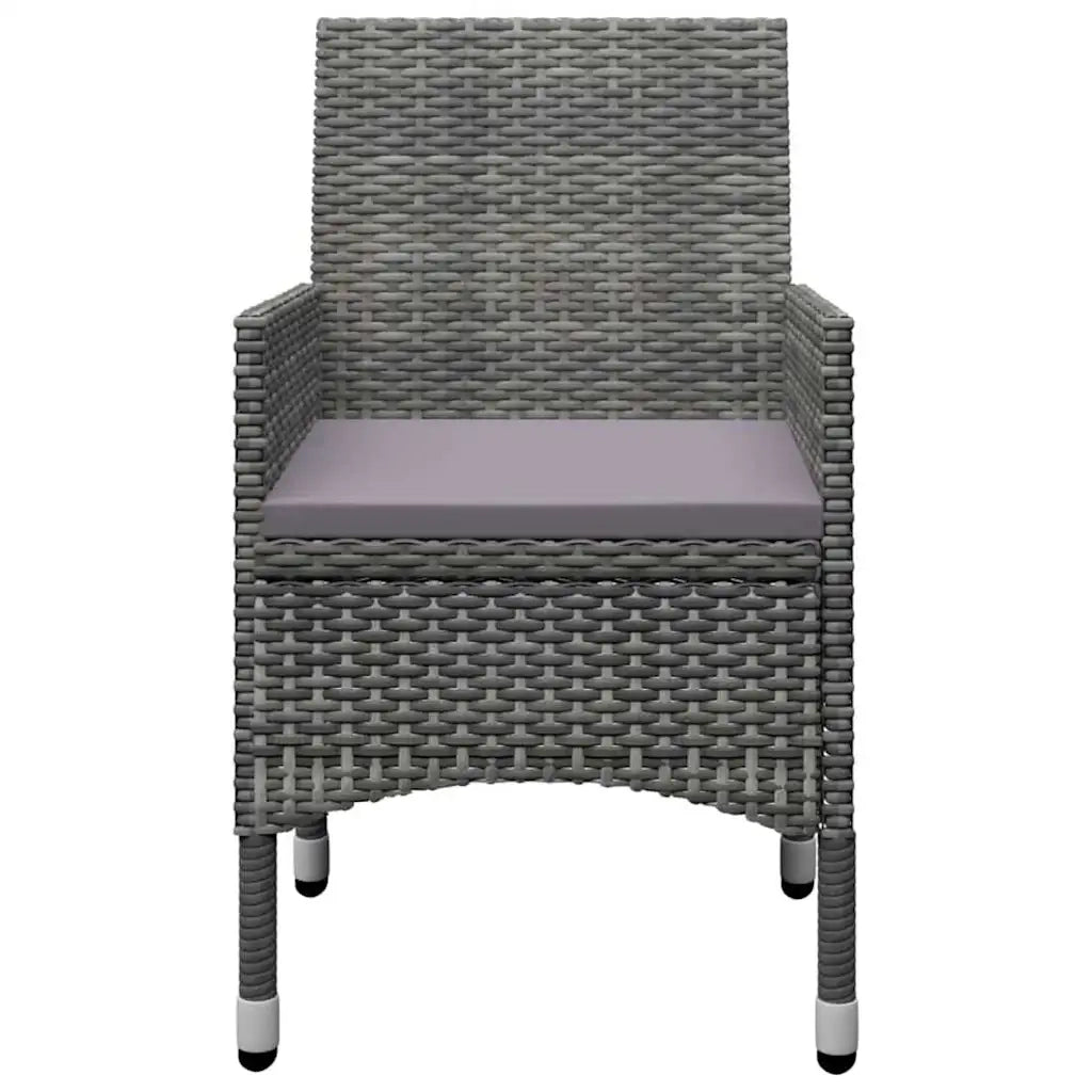 Set Mobili da Pranzo per Giardino 5 pz Grigio 3068736