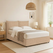 Uckfield, Letto Matrimoniale Sfoderabile Made in Italy, Beige