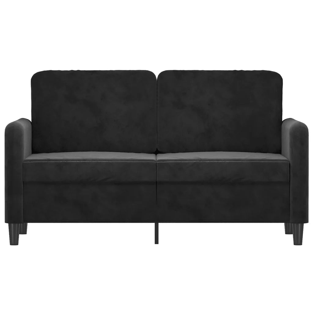 Divano a 2 Posti Nero 120 cm in Vellutocod mxl 107236