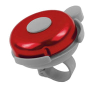 Campanello per bicicletta in alluminio medio per manubrio standard Rosso Avizar
