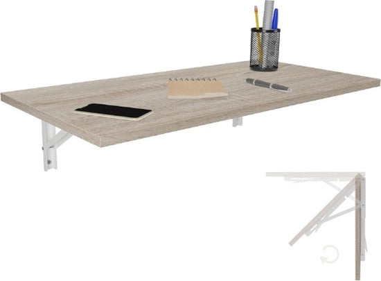 Tavolo da Ufficio Inclinabile - Tavolo da Pranzo Inclinabile - Tavolo da Scrivania - Tavolo da Cucina Vouw - 80x40cm Tavolo da Ufficio - Tavolo da Parete - Tavolo da Ufficio