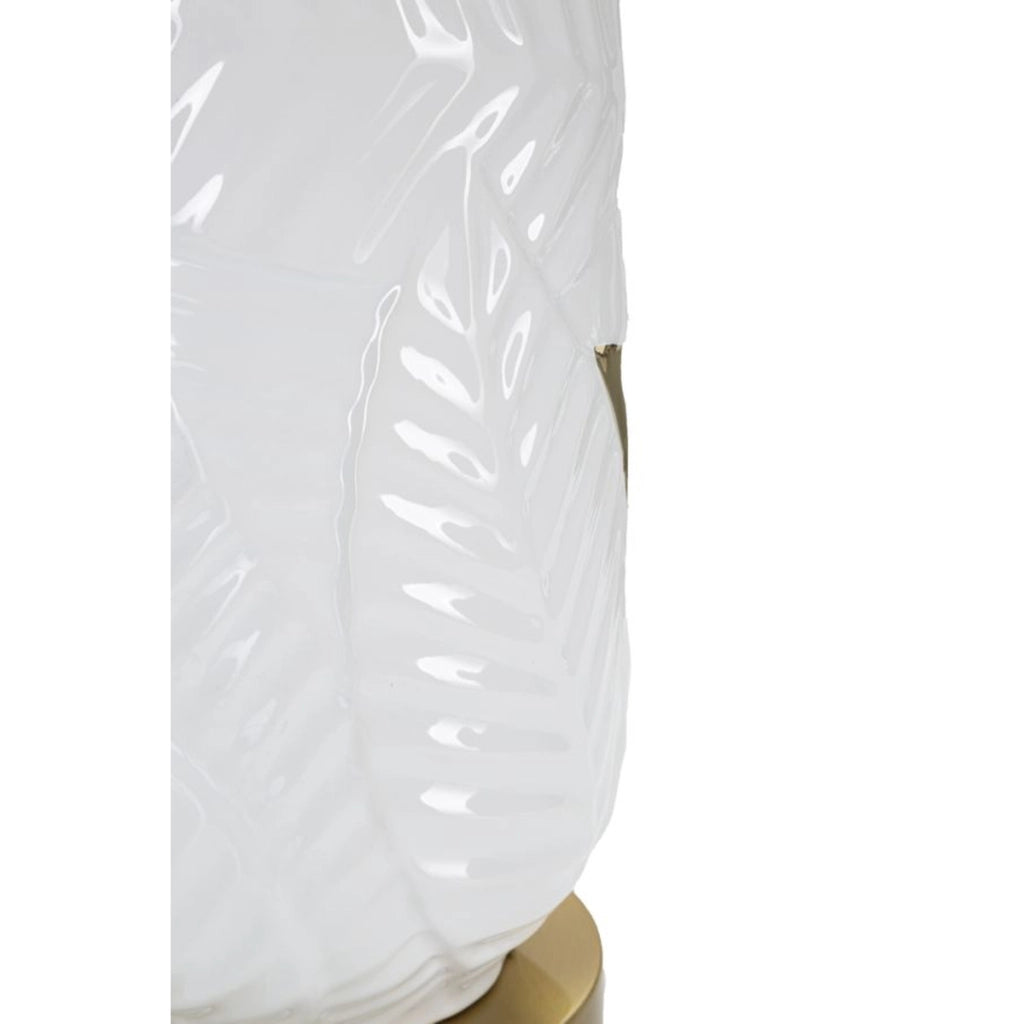 Lampada da Tavolo VKH102, Bianco, Ceramica, 40x40x70 cm