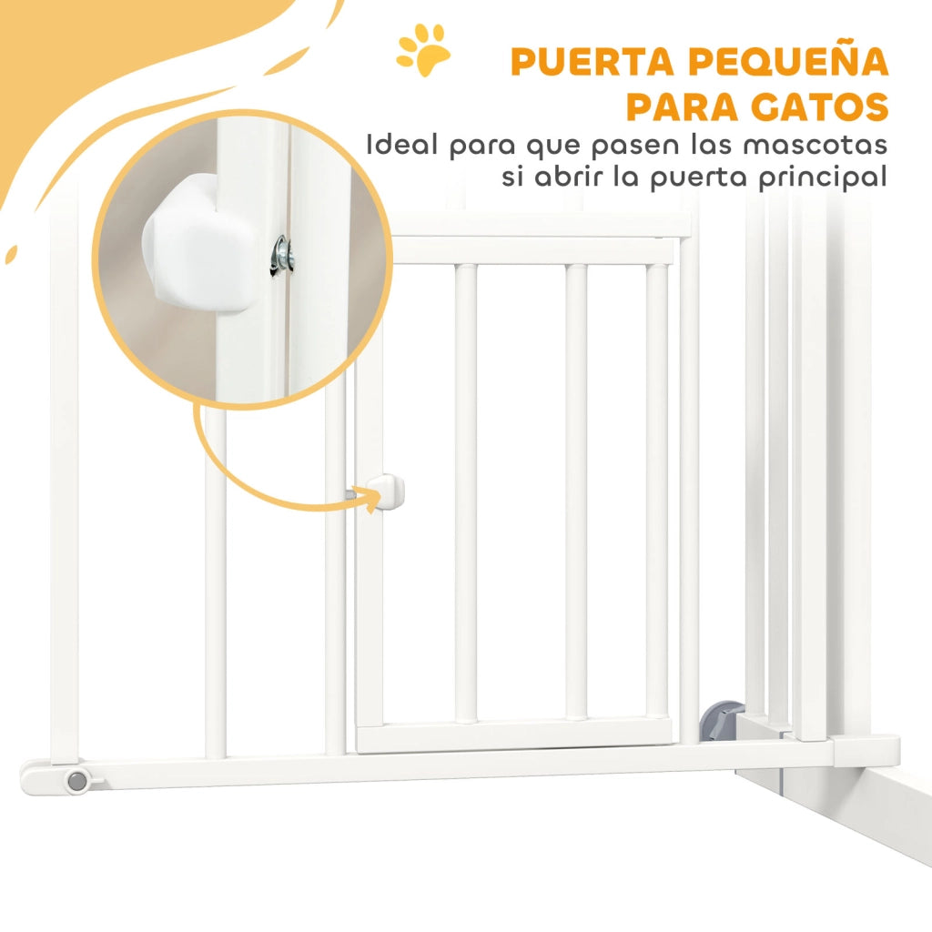 Cancello di Sicurezza per Cani ¨C Minimal ¨C Bianco 74-100 cm