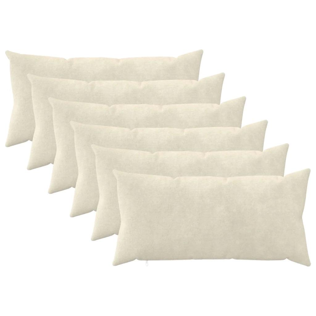 Federa 6 pcs HEERLEN Crema 40 x 70 cm Fleece in microfibra 909590