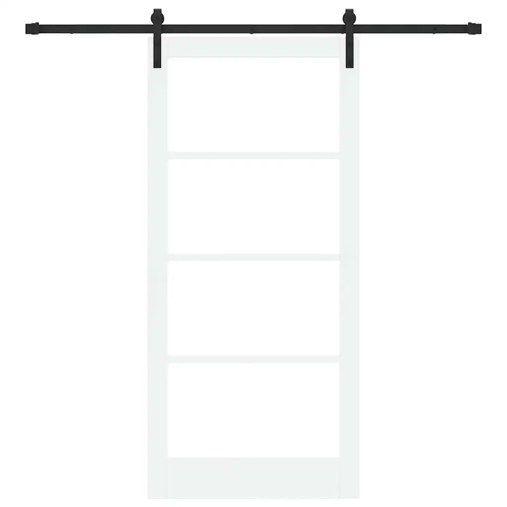 Porta scorrevole ORKDAL Bianco e Nero 93 x 202 cm 3331868