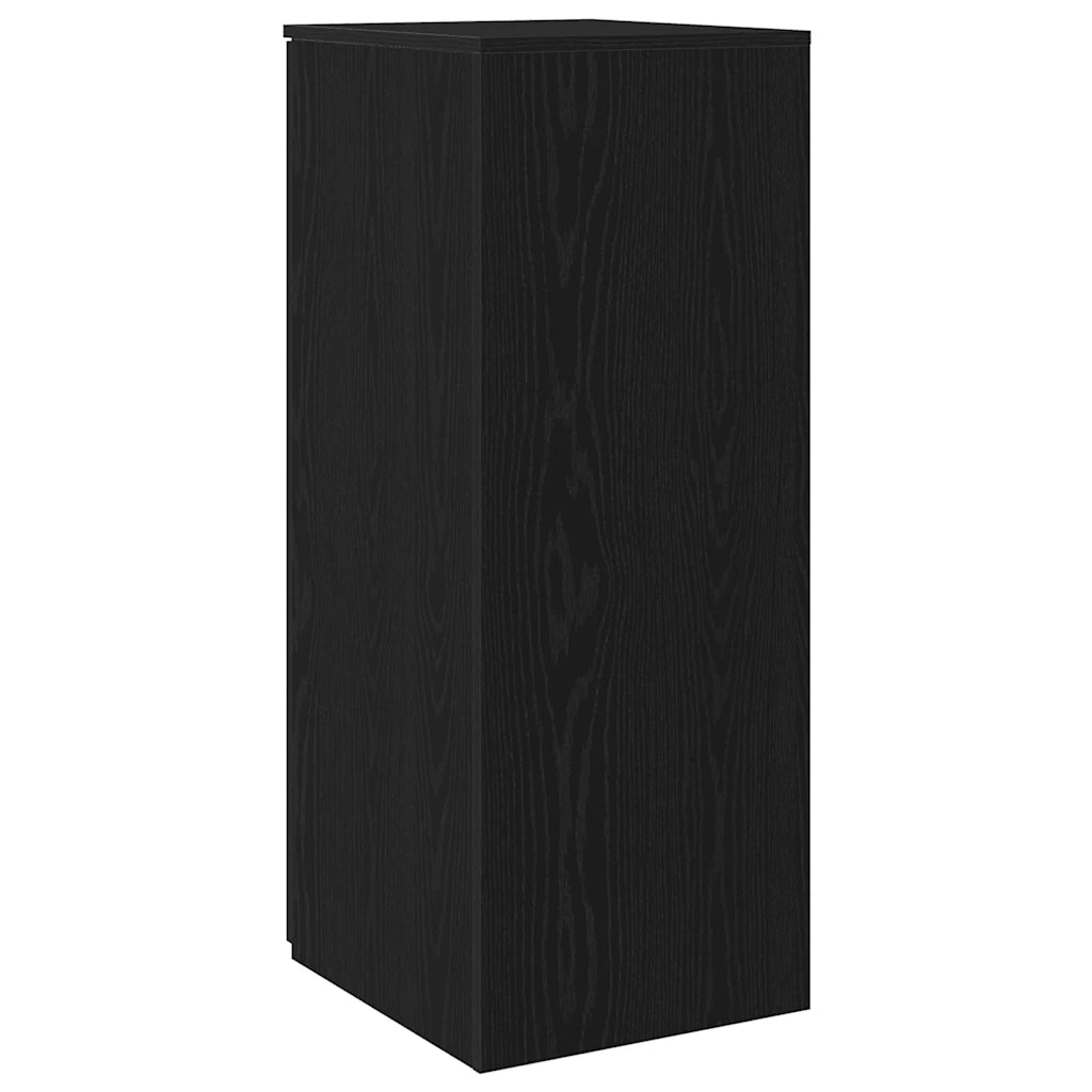 Mobiletto portaoggetti Nero 40x45x103,5 cm in Legno ingegnerizzato