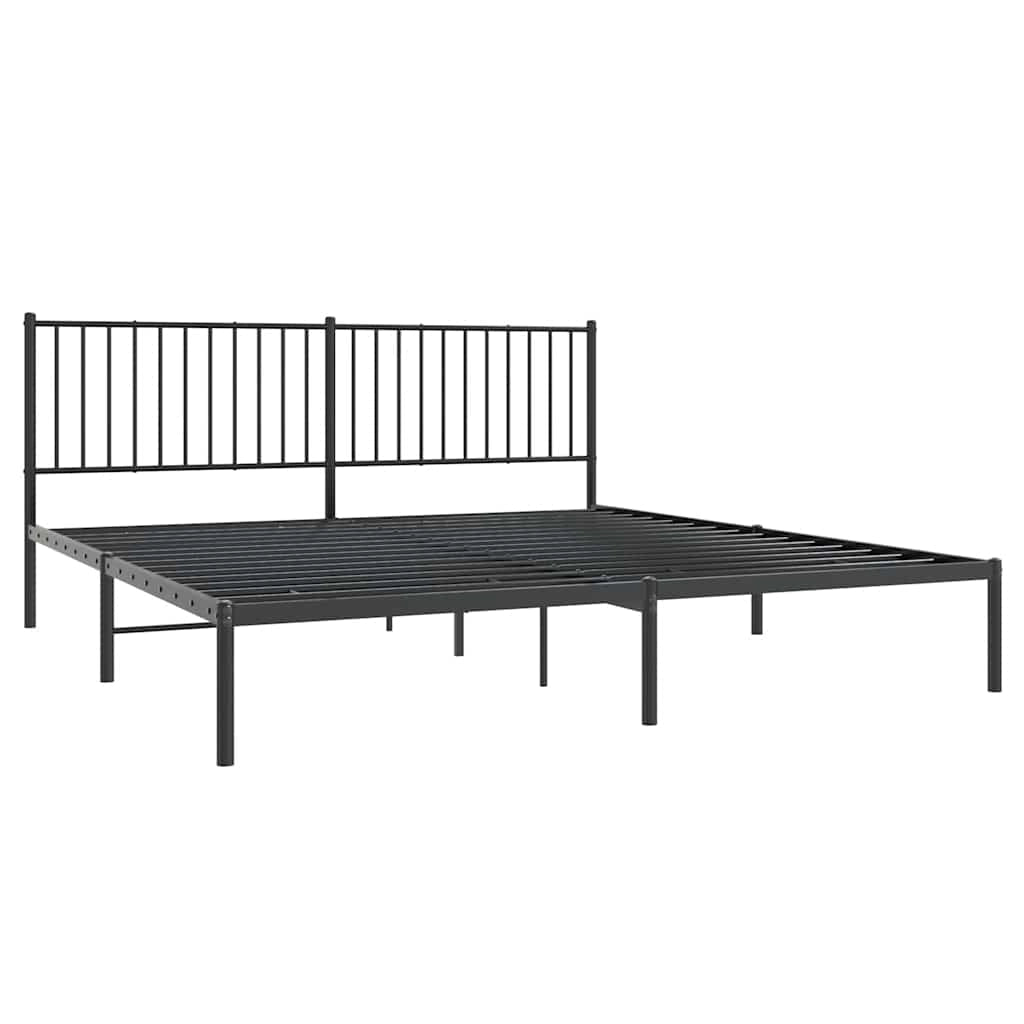 Giroletto con Testiera in Metallo Nero 183x213 cmcod mxl 105701
