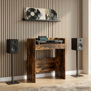 Tavolo DJ Rovere Fumo 102 x 45 x 102 cm Legno ingegnerizzato 8006744