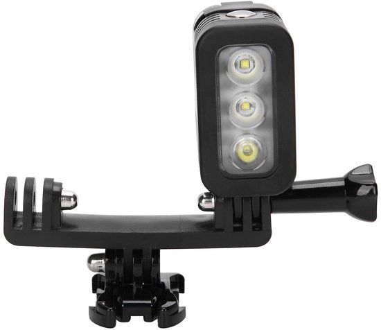 Luce Sottomarina Waterresistente - LED Sostitutiva - 45m di Profondità - Tre Modalità di Illuminazione - Compatta e Leggera - Adatta per Sportscamera - Lampada da Sub