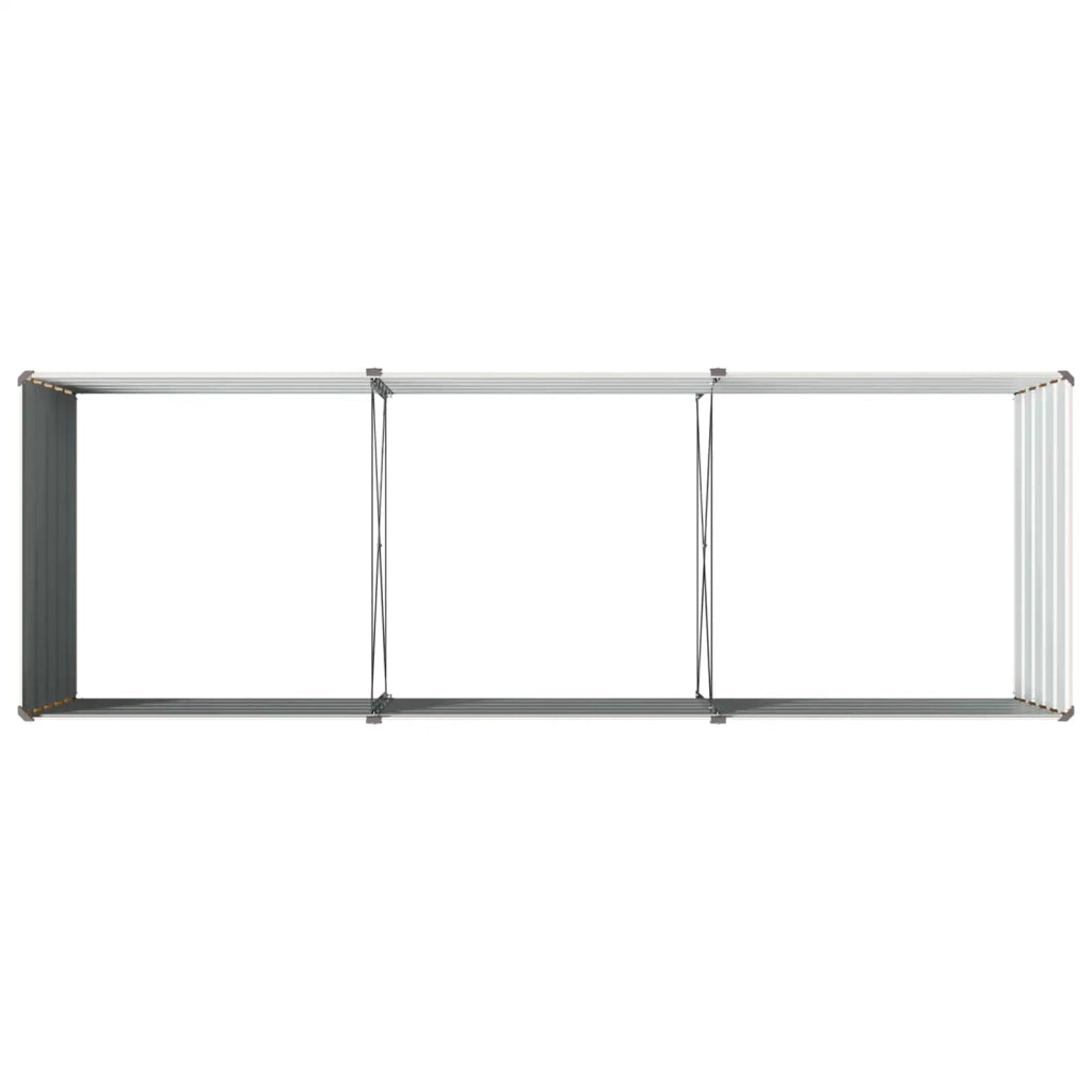 Letto rialzato da giardino Avorio 240 x 80 x 55 cm 8006414
