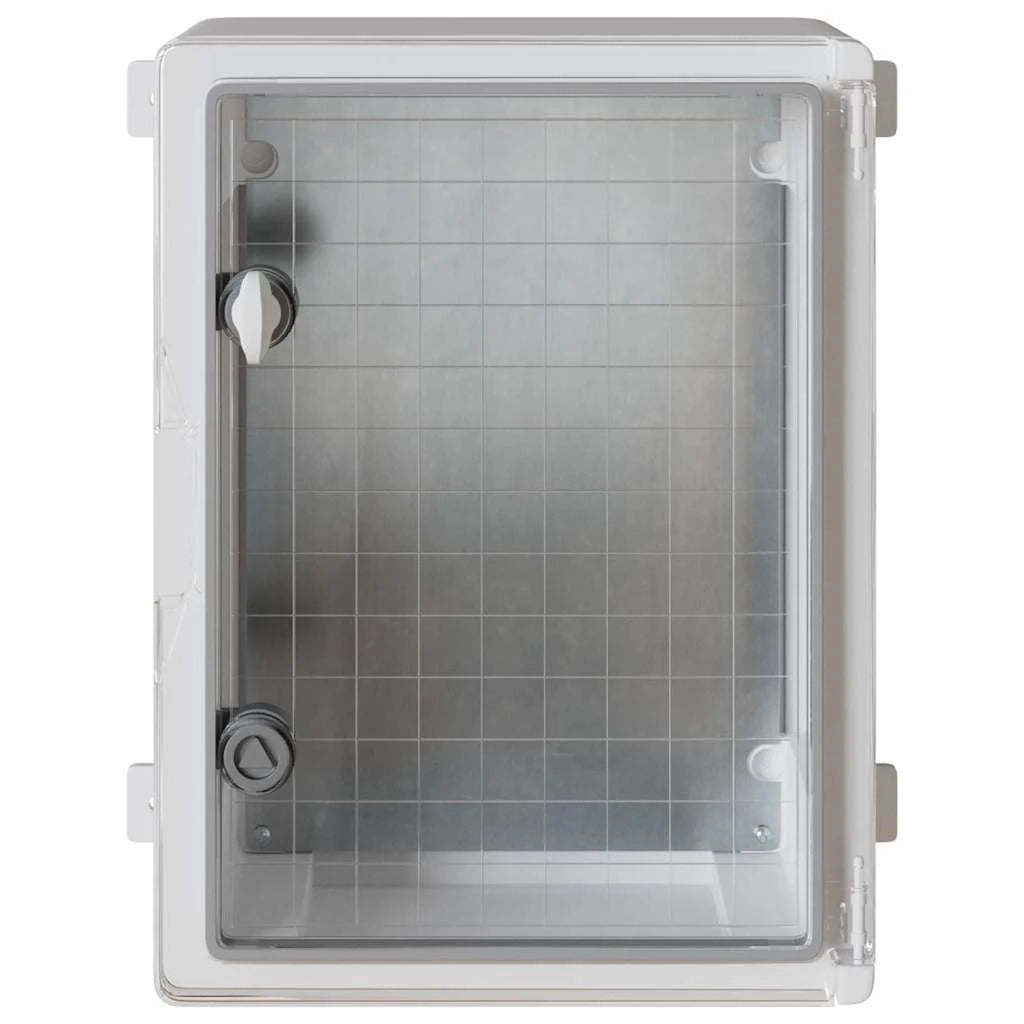 Moderno armadio elettrico multiuso per lo stoccaggio 30 x 16,5 x 40 cm plastica grigia 02_0058211