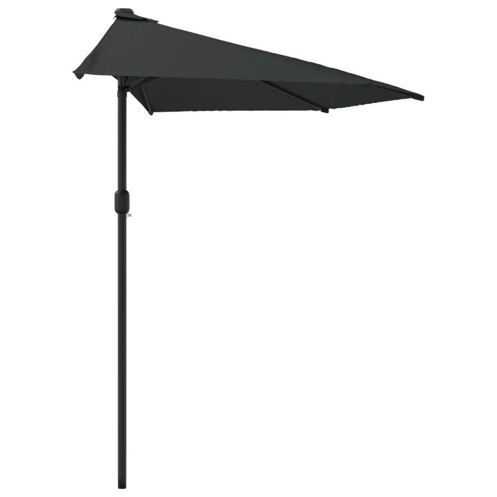 Ombrellone Balcone Palo in Alluminio Nero 300x150x253cm a MetÃ 
