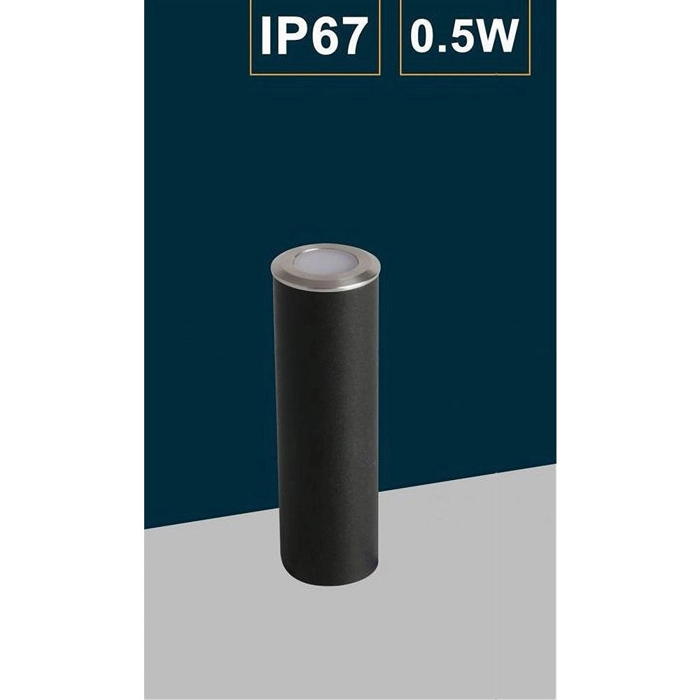 Trade Shop - Faretto Segnapasso Led 0,5 W Punto Luce Da Incasso Per Esterno Giardino Ip67 210 - -bianco Caldo      -