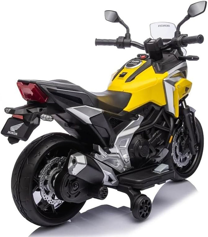 Moto Elettrica per Bambini Licenza Ufficiale Honda NC750X 12V 4,5Ah Giallo