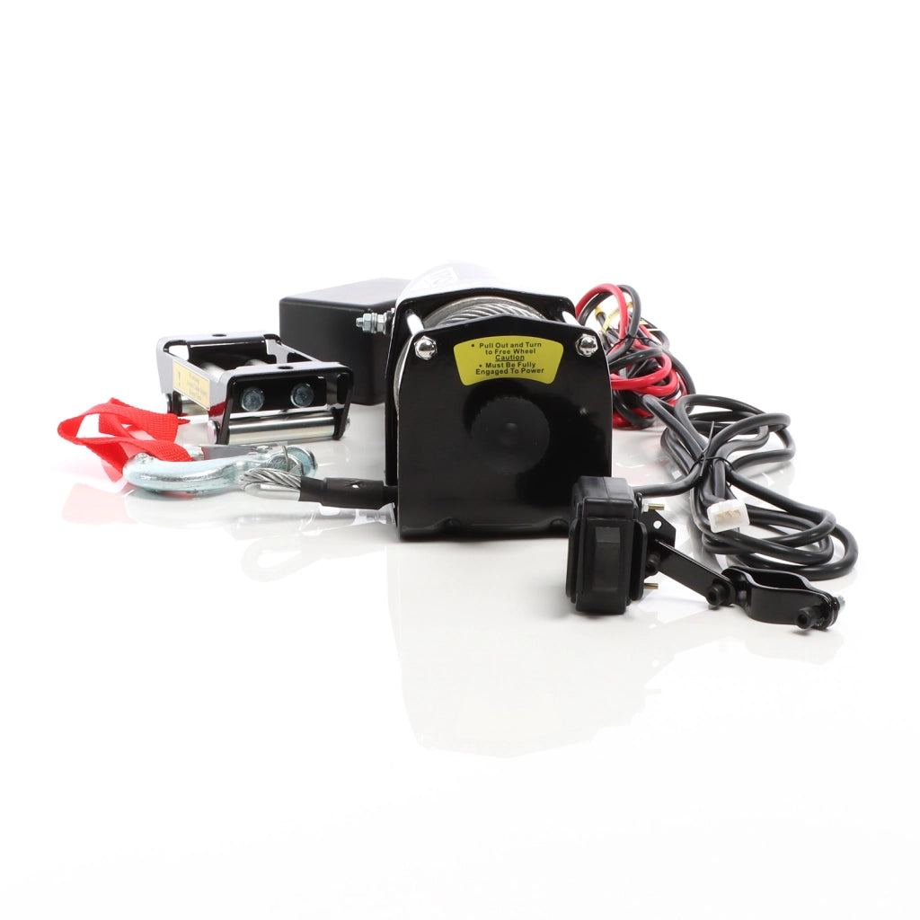 Argano elettrico Verricello a motore 12V 1587kg Cavo acciaio 10,5m Motore 1,5CV Fuoristrada