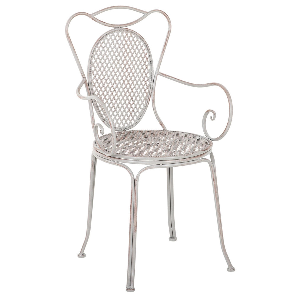 Set di 2 sedie da giardino bistrot grigie chic francesi