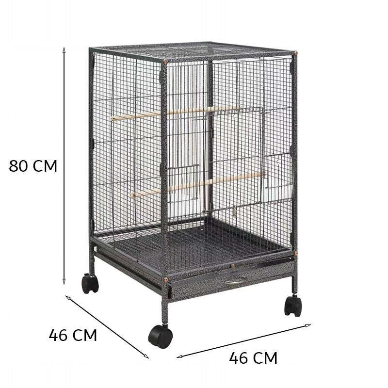 Gabbia metallica per uccelli esotici voliera per pappagalli canarini grande