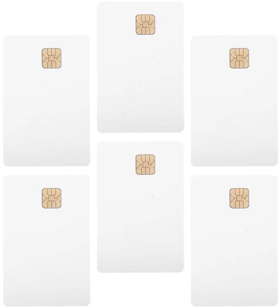 Carte di identificazione 6 pezzi - Carte PVC - Badges di identificazione - Etichette personalizzabili - Carte di accesso - Sicurezza e affidabilità - 8,50 x 5,30 cm - Carte di identificazione
