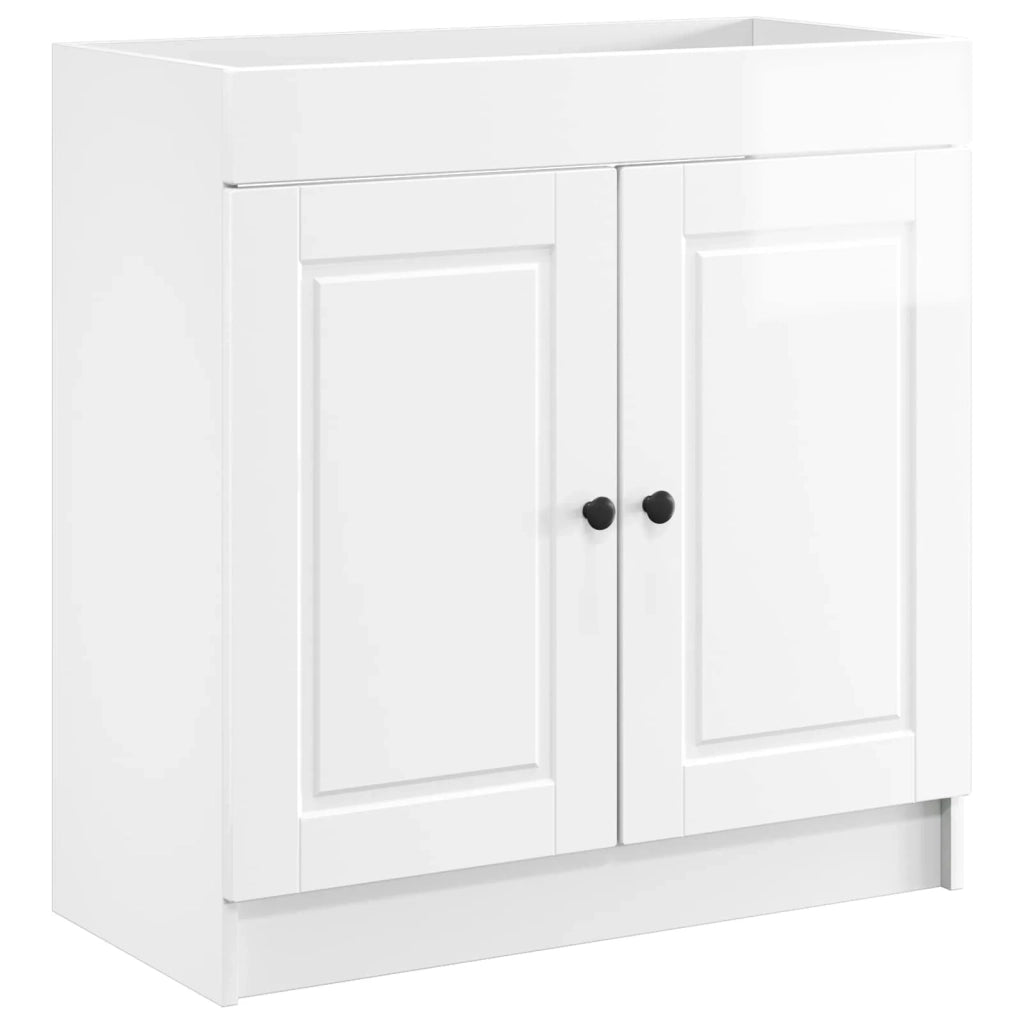 Mobiletto da bagno sotto il lavello Bianco Lucido 890068