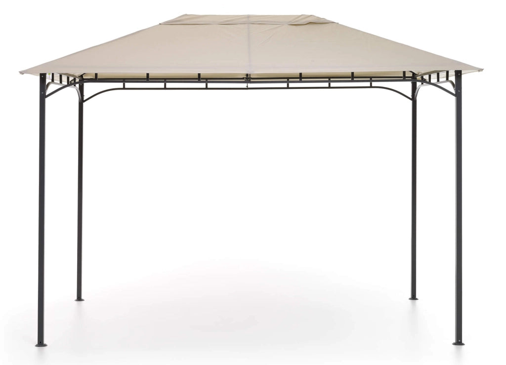 Gazebo da Giardino 3x2m in Ferro e Poliestere Rodi Beige
