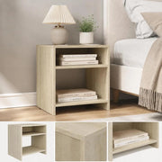 Bedside Table Sonoma Oak 40x30x40 Cm Wood Composite