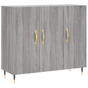 Credenza | Madia | Buffet da pranzo | Armadio da pranzo Grigio Sonoma 90x34x80 cm in Legno Multistrato