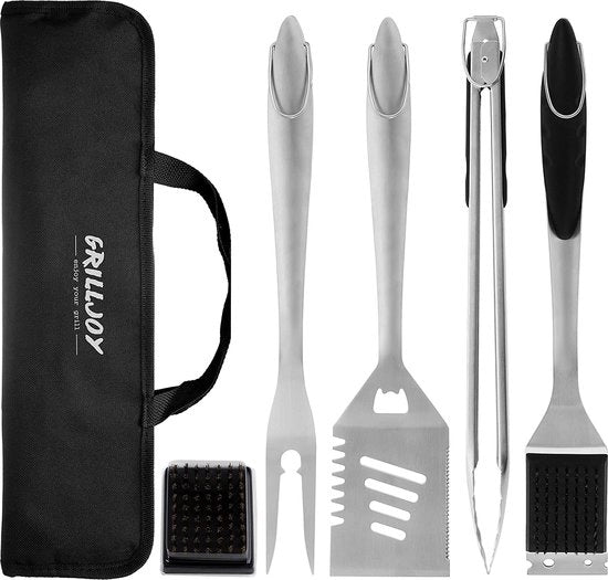 Set di accessori BBQ in acciaio inossidabile - Luxe - duraturo - accessori per barbecue
