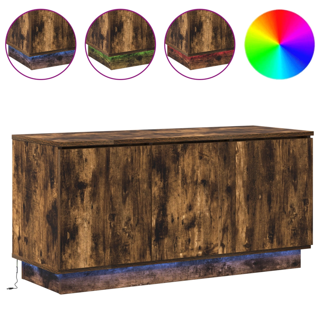 Mobile TV Affumicato 100x38x49 cm Legno ingegnerizzato