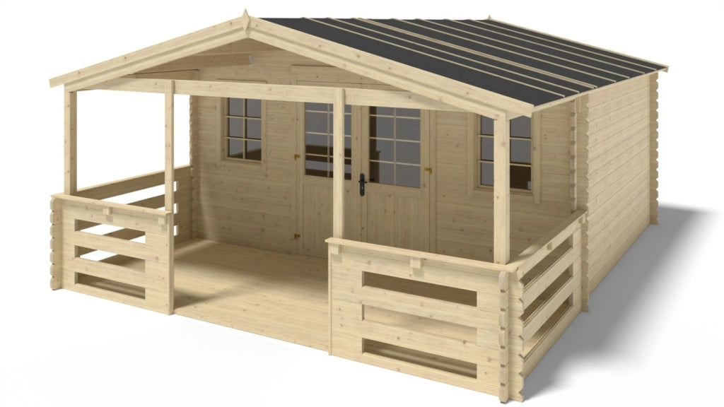 Veranda - 10 m2 - 5m x 2m - colore: naturale - DOM615 - ALTANKA