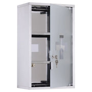 Cassettiera medicinali ¨C Minimal ¨C acciaio inox 50x30x18cm con serratura