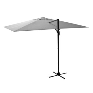 Ombrellone da Giardino Decentrato 3x3xh2,65 m in Alluminio New Michigan Grigio